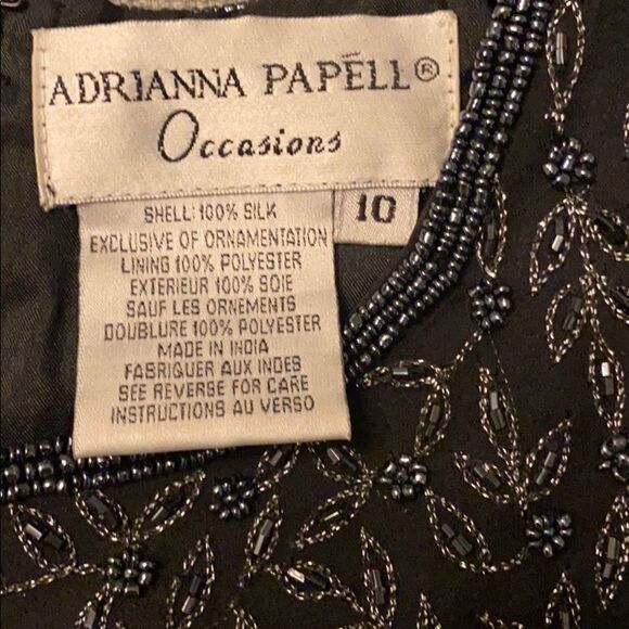 Adrianna Papell Occasions Beaded Blouse New - 10 - Picture 6 of 6